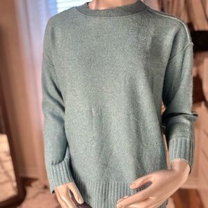 Anthropologie 100% Cashmere Pilcro “The Alani” Teal Sweater Small